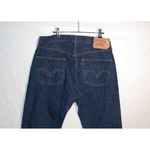 Rare 2005 Levis 501 Jeans 34x30 (34x27) Dark Blue Mexico VTG EUC